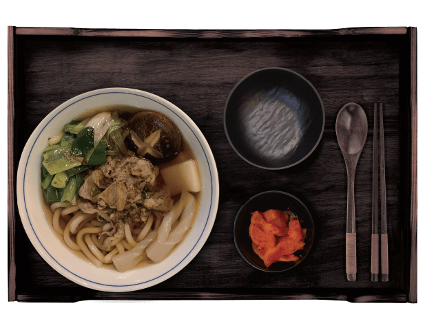japanese udone with beef