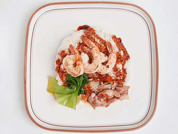 korean shrimp bibimbap